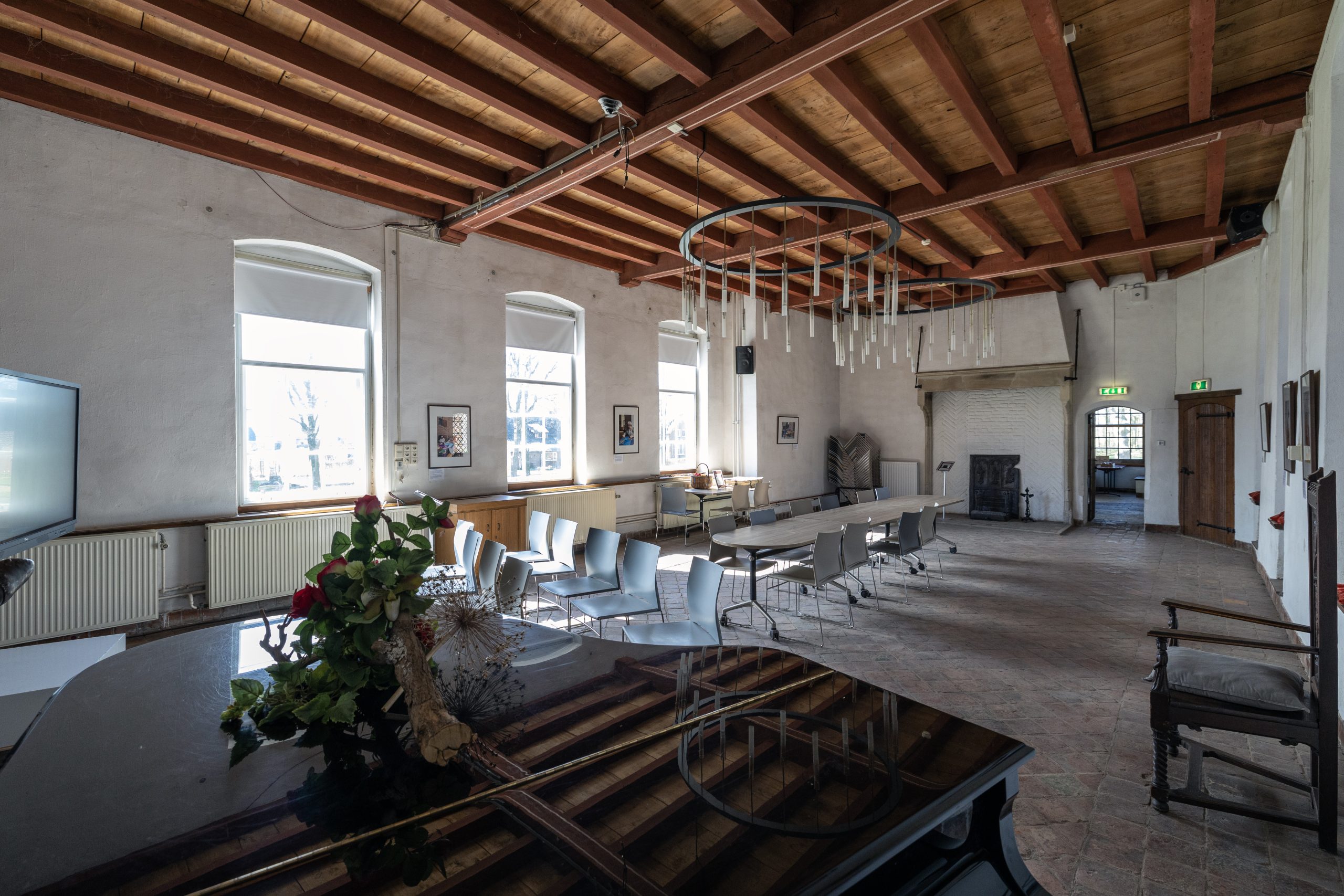 De grote Ridderzaal Kasteel Hernen.