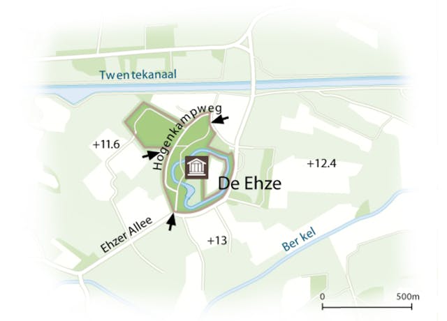 kaart De Ehze