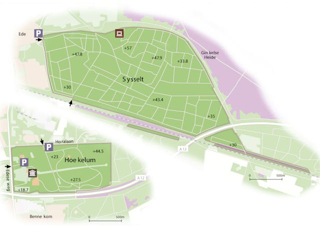 kaart Landgoed Hoekelum Sysselt