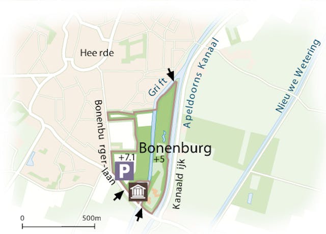 Landgoed Bonenburg kaart