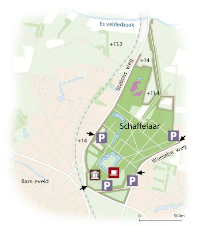Landgoed Schaffelaar kaart