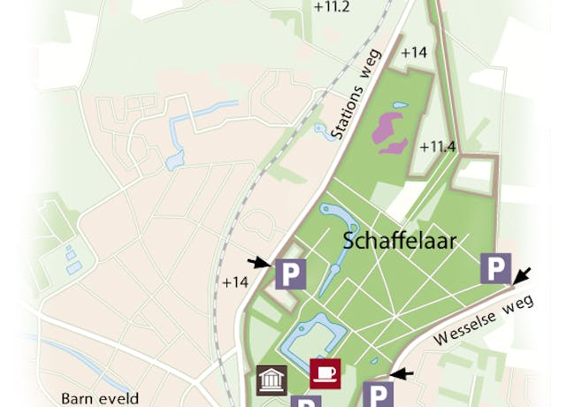 Landgoed Schaffelaar kaart