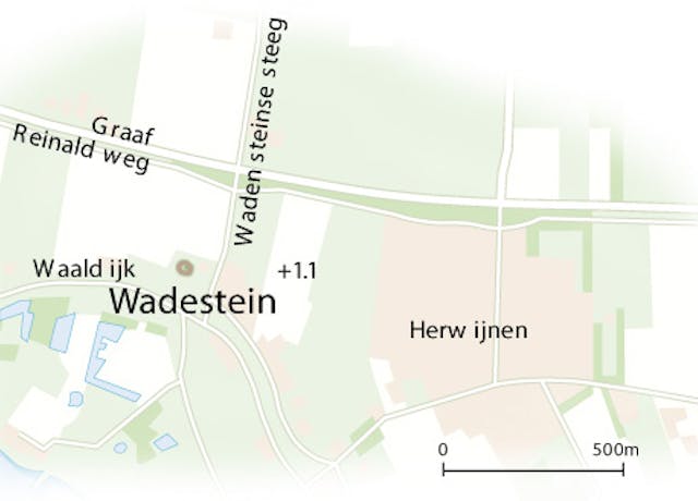 Wadestein kaart