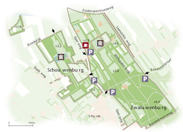 Zwaluwenburg kaart