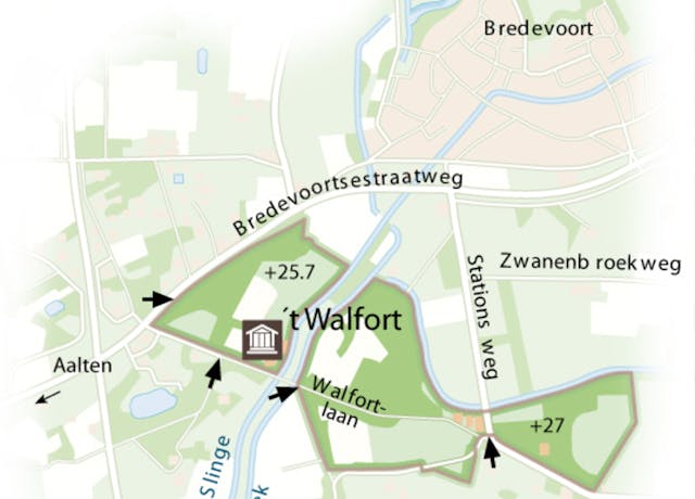 't Walfort kaart