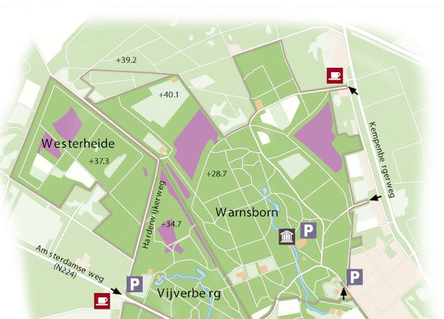 Westerheide kaart