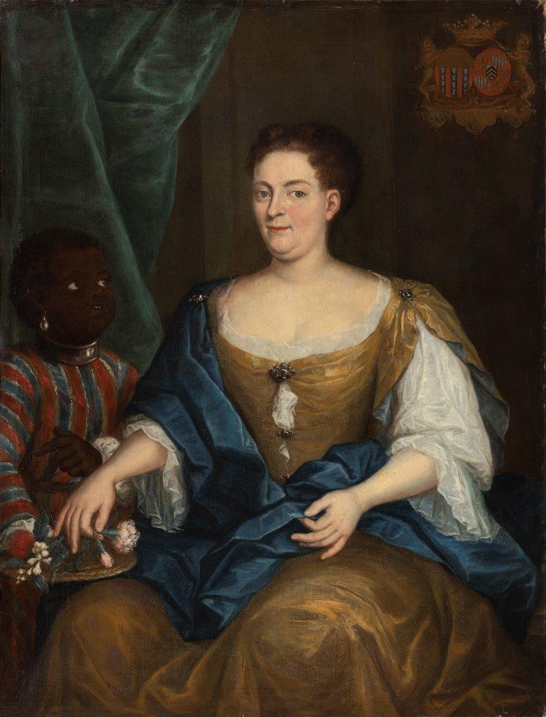 Schilderij van Anna Margareta van Renesse en Housard in kasteel Cannenburch