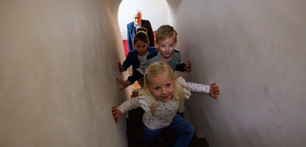 Kinderen in kasteel Ammersoyen
