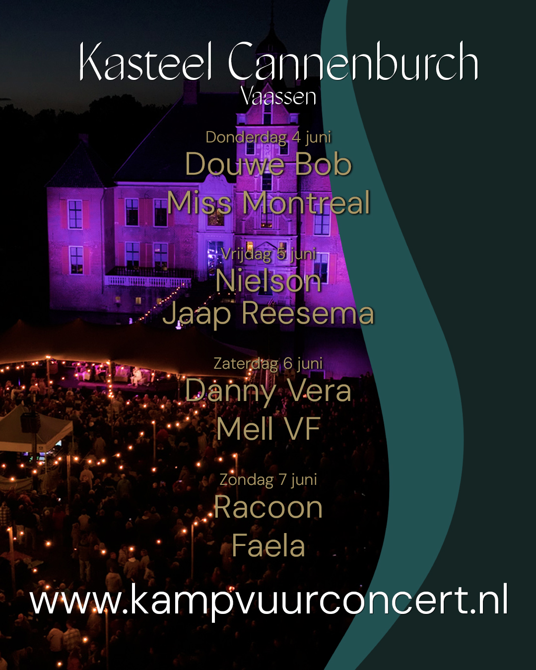 Kampvuurconcert bij kasteel Cannenburch