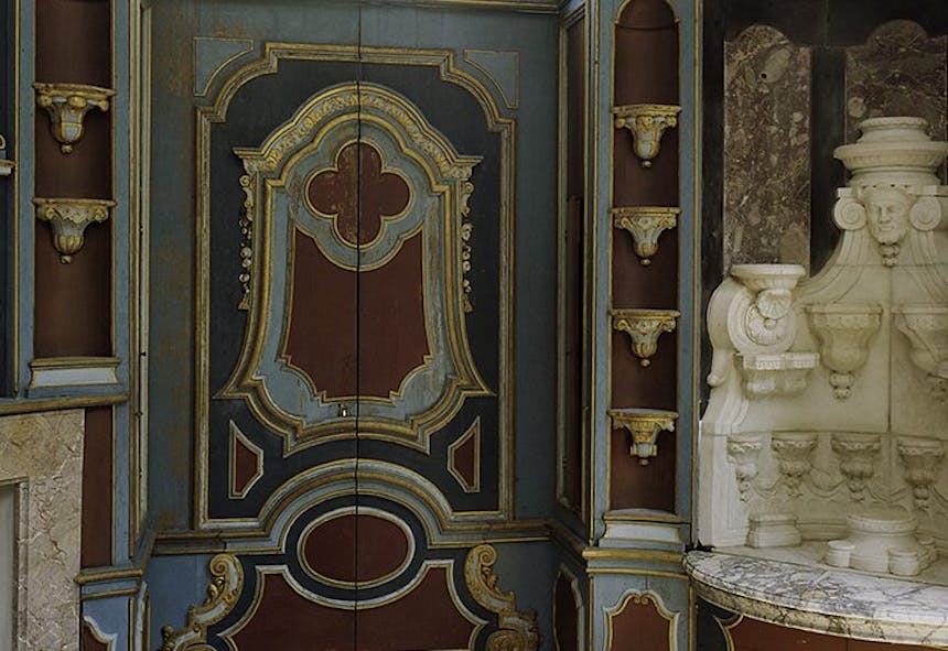 Theekoepel binnenkant bij Kasteel Rosendael