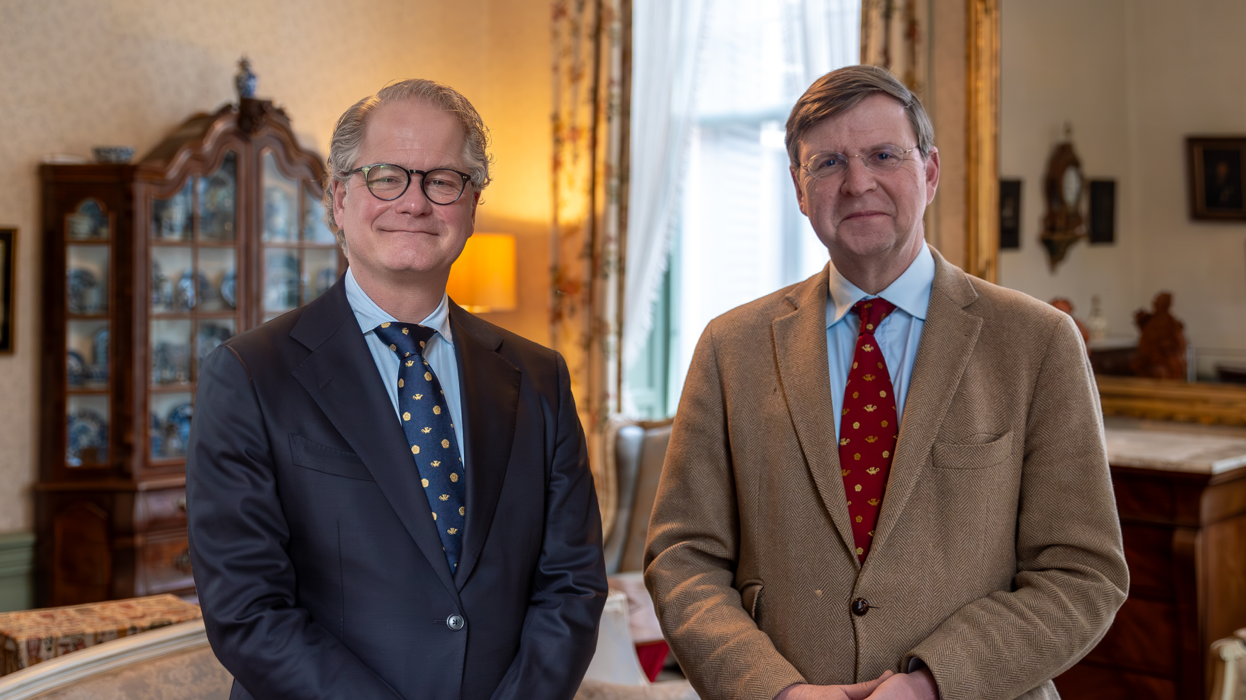 Arjan Pijnenburg (relatiebeheerder) en Willem van Vliet (rentmeester)